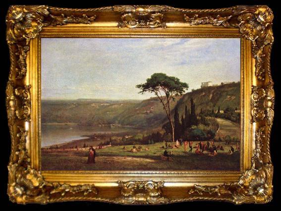 framed  George Inness Lake Albano, ta009-2